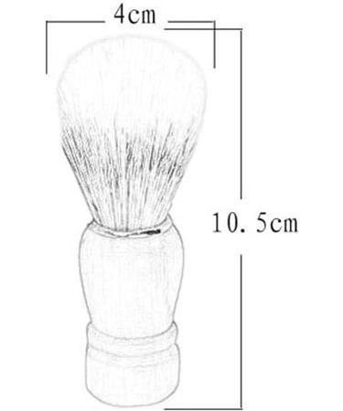AnSafe Shaving Brush - Handmade Solid Wood Handle Foam Soap Beard Brush for Perfect Shaving & Hairstyle Care | International Shipping Available - Buy Online on GoSupps.com