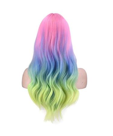 Buy BGHJUE Gradient Color Curly Wig for Women - Long Chemical Fiber Hair Wig International Shipping - Buy Online on GoSupps.com