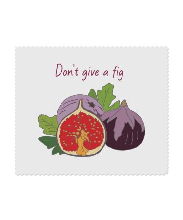 Azeeda 2 x "Don't give a fig" Microfiber Lens/Eyeglass Cleaning Cloths (LC00020557)