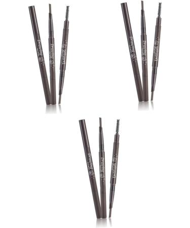 PLAFOPE 3pcs 2 1 Eyebrow Brush Eyebrow Pencil Waterproof Brow Pencil Makeup Sharpener Stand Microblading Pen - Buy Online on GoSupps.com