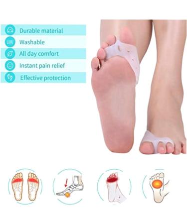Foot Care Kit: Toe Separators, Gel Sleeves, Alignment Socks & Straightener for Hammer Toes, Bunions & Overlapping Toes - Buy Online on GoSupps.com