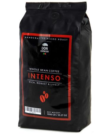Don Espresso | Intenso | 1KG Whole Coffee Beans | Italian Espresso