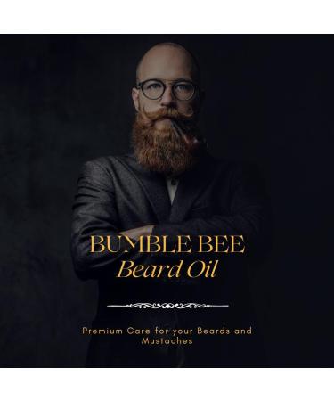 BUMBLE BEE Premium Organic Beard Oil for Men - Argan Olive & Jojoba for Luxurious Beard & Mustache Care - International Shipping Available - Buy Online on GoSupps.com