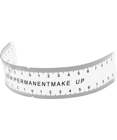 HAPINARY 4 Pcs Flexible Eyebrow Measure Embroidery Supply Lamination Tool Reusable Brow Ruler Black - Buy Online on GoSupps.com