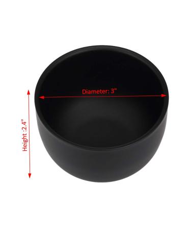 Stainless Steel Shaving Bowl - Durable Heat Insulated Mug for Men | Perfect for Shaving Soap & Cream - Great Addition to Wet Shaving Kit (Black - Buy Online on GoSupps.com
