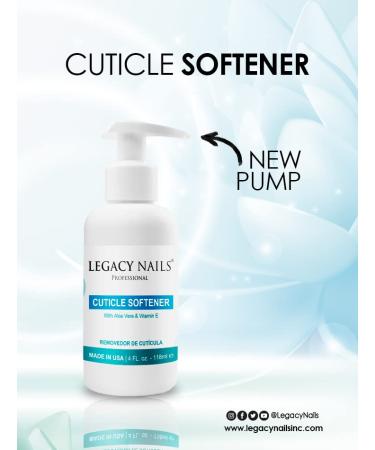 Legacy Nails Professional Cream Cuticle Softener 4 FL OZ - Nourishes & Softens Cuticles Gentle Formula Avoids Fast Growth - Shop Now - Buy Online on GoSupps.com