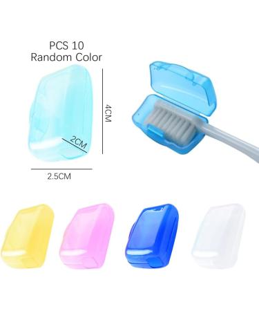 ZCSOWE 10-Piece Toothbrush Protective Covers | Travel-Friendly Toothbrush Head Covers for Family Use - Buy Online on GoSupps.com