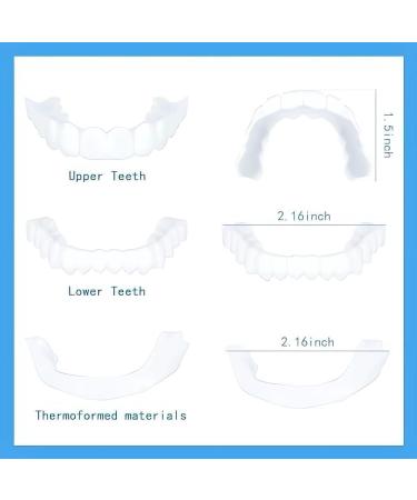 2 Pairs of Men's and Women's Temporary Cosmetic Confident Smile - Enhance Your Look Today - Buy Online on GoSupps.com