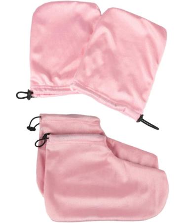 minkissy 2 Pairs Gloves Heated Glives Paraffin Wax Cover Paraffin Hand Foot Cover Paraffin Accessories Cozies Hand and Foot Liners Hot Wax for Hands Wax Bath Mitts Hand Wax Sock Manicure 28x20cm Pink - Buy Online on GoSupps.com