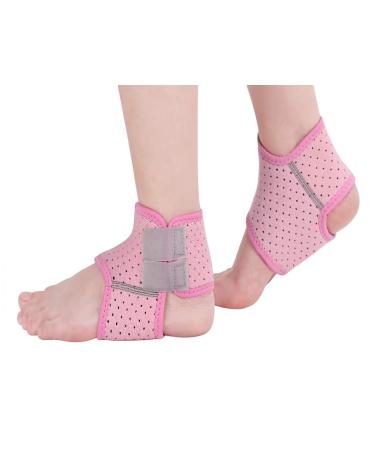 2 Pack Ankle Braces for Kids Child Adjustable Mesh Compression Ankle Tendo Foot Support Protector Stabilizer Wraps Ankle Guards for Juvenile Sprains Injuries Arthritis Relief Joint Pain Ankle Sore Small: (Pack of 2) P...