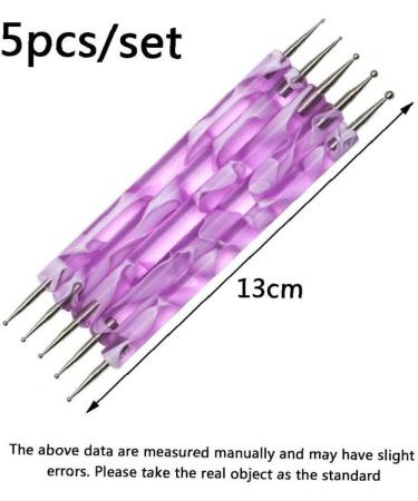 PiniceCore 5Pcs Nail Dotting Pen Set - 2-ended DIY Marbleizing Tool for Manicure & Nail Art | International Shipping Available - Buy Online on GoSupps.com