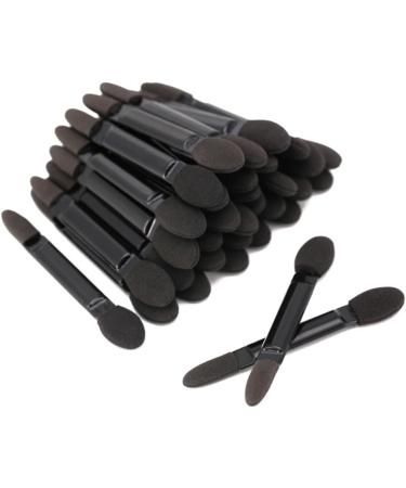 Baluue 200 Pcs Eye Shadow Applicator Double-end Eyeshadow Sponge Eyeshadow Makeup Brushes Black - Buy Online on GoSupps.com