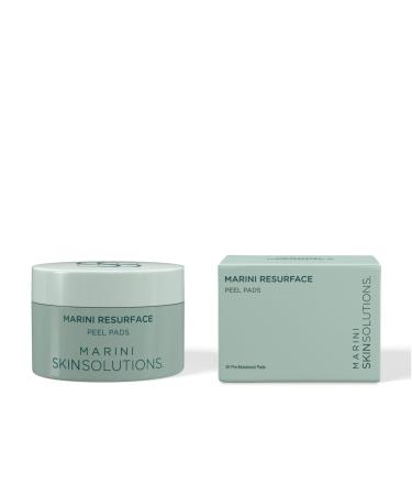 Marini SkinSolutions ResurFace - Peel Pads with Glycolic Salicylic Mandelic & Lactic Acid - Good for Texture Pore Size & Wrinkles - Cruelty Free - Made in the USA - 30 Count