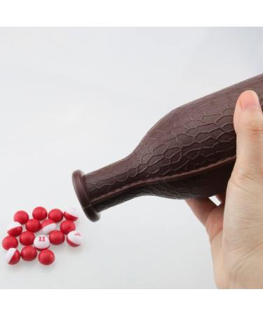 ITROLLE Plastic Kelly Pool Shaker Bottle with 16 Numbered Marbles Tally Peas - Brown Ball - Buy Online on GoSupps.com