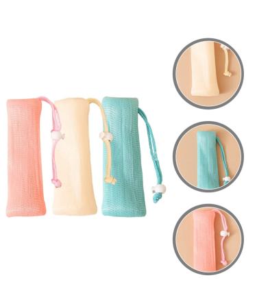 FRCOLOR Exfoliating Soap Bag - Mesh Foam Net Shower & Toilet Storage - Drawstring Soap Holder for Multilayer Cleaning - Buy Online on GoSupps.com