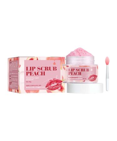 Moisturizing Lip Scrub Lip Care Scrub Peach Lip Balm Sleeping Masque | Smoothing 30ml Lip Care Product Repairs Lip Wrinkles Dry Cracked Peeling Lip