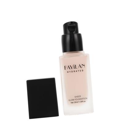 VINTORKY Liquid Foundation Makeup Supplies Concealer Foundation Concealer Liquid Foundation Fluid Glass Black