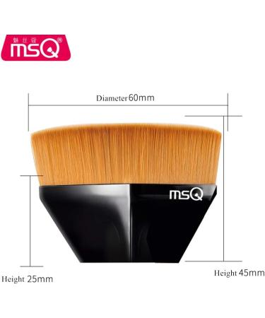 MSQ Kabuki Foundation Brush for Makeup Liquid Cream Powder Cosmetics Not Waste Foundation Flawless Look - Buy Online on GoSupps.com