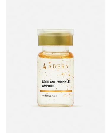 ABERA Gold Anti-Wrinkle Ampoule Anti-Aging Serum For All Skin Type with Peach Extract and Hyaluronic Acid Skin Firming & Firming Serum Hydrating Serum (1 Ampoule)