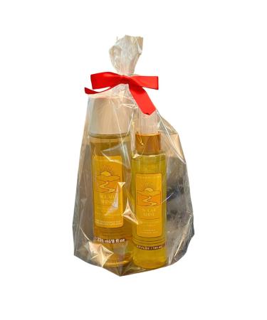 Bath & Body Works SOLAR SHINE Fine Fragrance Mist 8 fl oz & Diamond Shimmer Mist 4.9 fl oz 2-piece Gift Set with a Red Bow for Holiday - Buy Online on GoSupps.com