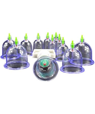 KLY -1 Set Chinese Great Medical Body Healthy Care 12 Cups Kit Cupping Therapy(ENGLISH MANUAL) - Buy Online on GoSupps.com