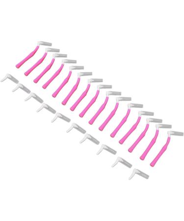 Small L-Shaped Interdental Brush - Push-Pull Oral Care & Tooth Whitening 25 Pink Cleaning Brushes - Buy Online on GoSupps.com