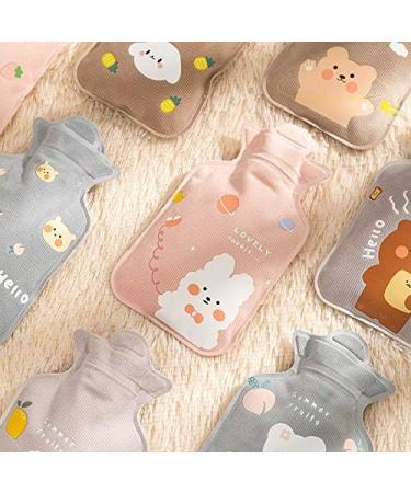 Maies Durable Hot Water Bottle - Cozy PVC Heat Therapy with Knitted Cover for Stress Relief - Buy Online on GoSupps.com