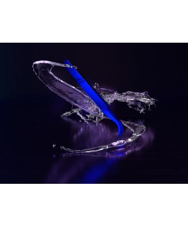 Professional Stainless Steel Tweezers Eyelash Tweezers Professional Original Vetus Curved Isolation Tweezers MSC-15 by Imperial Lash ltd(Blue)
