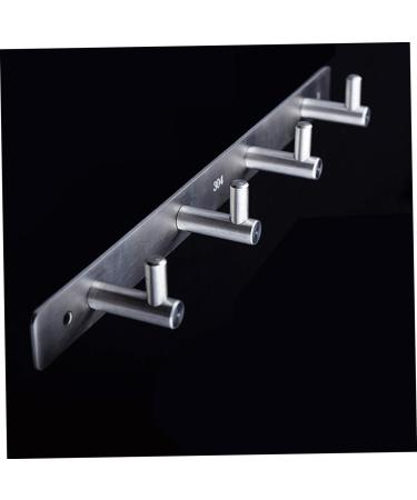 Alipis 304 Hooks Stainless Duty Heavy Hanger Coat Steel Clothes Hook with Towel Rack Bathroom European medium As Shown - Buy Online on GoSupps.com