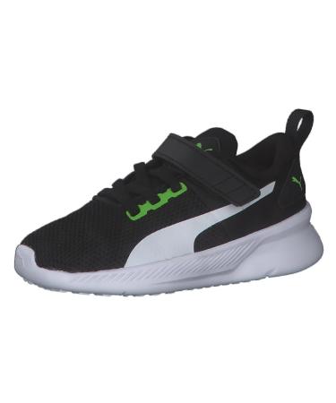 PUMA Kids Flyer Runner V INF Sneaker 7 UK Child Green Flash Puma White Puma Black