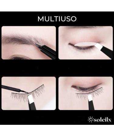 Soleilx Professional Eyebrow Tweezers Set - Precision 2-Piece Black & Pink - Non-Slip Lace Eyebrow Guns for Men & Women - Ideal Eyebrow Epilator - Buy Online on GoSupps.com