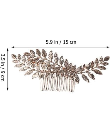 FRCOLOR Comb Bridal Headpiece Leaf Decor Wedding Hair Accessories Bride Headband Bride Hair Accessories Wedding Bridal Headband Women Hair Accessories Hair Accessories for Women Zinc Alloy - Buy Online on GoSupps.com