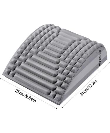 Multi-Stage Adjustable Neck & Back Stretcher | Pain Relief Lumbar Support Yoga | One Size Gray - Buy Online on GoSupps.com