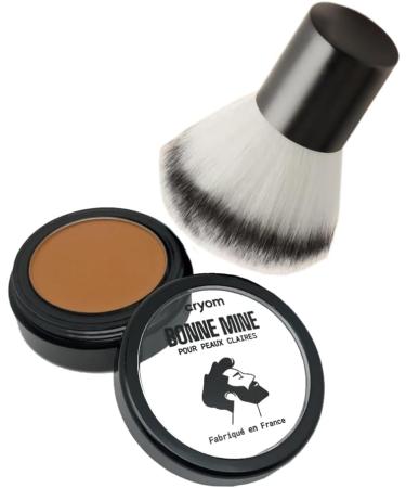 CRYOM - HEALTHY GLOW Routine: compact powder + Kabuki applicator 4 shades available. Cosmetics and makeup for men - Buy Online on GoSupps.com