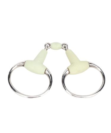 Flexman Horse bite made of stainless steel with rubber wrapped horse -drawn horse bit with fruit taste for hours of training races Happy Mouth bit for horses