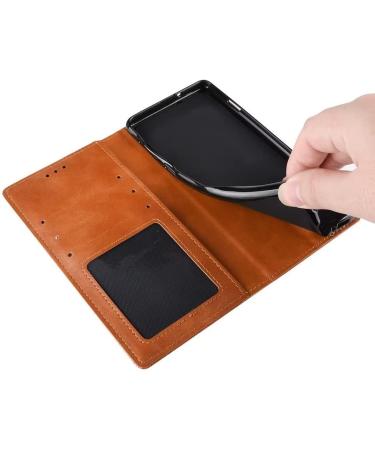 RankOne Flip Leather Case Cover for Motorola Moto G34 - Premium Brown Protection (6.5 Inches) - Buy Online on GoSupps.com