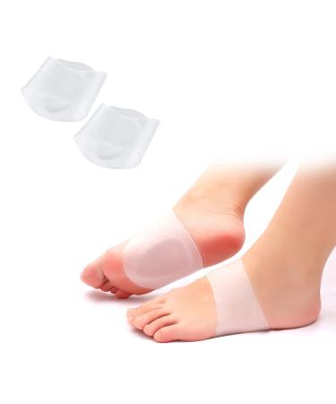 Arch Support Sleeves 2.0 Doctor Developed- Reusable-Flat Feet Arch Supports - Midfoot Pain Relief - Small/Medium  Inserts Orthopedic Shoes Insoles for Flat Feet/Foot -1 Pair (Size:M 8.5-12/W 9.5-13)