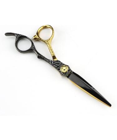 Hair Cutting Scissors 6 Inch Professional JP 440c Steel Scissor Gold Black Hair Scissors Haircut Thinning Barber Cutting Shears Hairdresser Scissors Set - Buy Online on GoSupps.com
