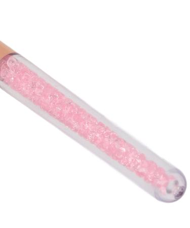 5pcs Glitter Crystal Lip & Eye Shadow Brush Set - Soft Portable Brushes for Lip Smudge & Under Eye Concealer Makeup - Travel Essentials - Buy Online on GoSupps.com