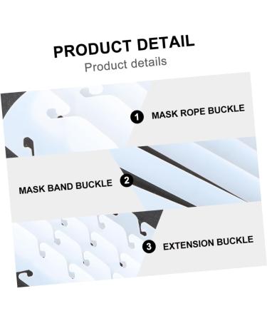 Buy Gatuida 10-Pc Adjustable Mask Strap Buckle Bracket | Ear Protection for Masks | Silicone Accessories - Buy Online on GoSupps.com