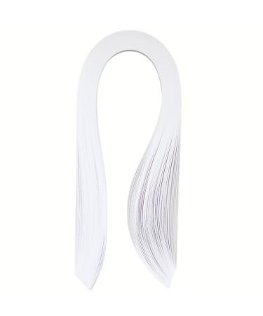 ODETOJOY Quilling Paper Strip 3mm White Quilling Strips 3mm Quilling Paper 1/8inch Single Color White Craft Paper Filigree
