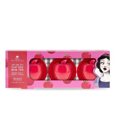 MAD Beauty Disney Snow White Clay Mask Trio | Avocado Raspberry & Apple | Cruelty-Free | Skincare Gift for Women Adults and Kids