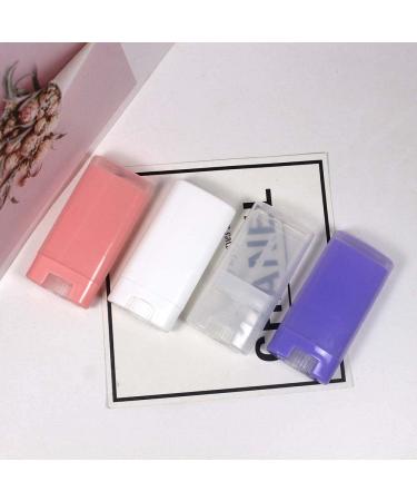 10 PCS 15g Clear Oval Lip Balm & Deodorant Containers - Travel Size Twist Up Hair Wax & Lipstick Tube Set - Buy Online on GoSupps.com