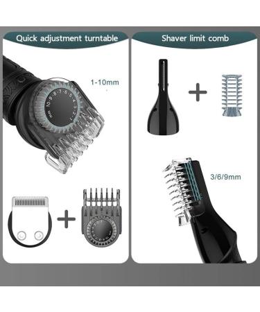7 in 1 Hair Clipper & Beard Trimmer Kit - Professional Electric Shaver for Men - Cordless Grooming Solution - Buy Online on GoSupps.com