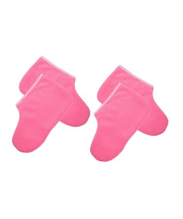 VALICLUD 2 paires Paraffine Spa R utilisables pour Soin Hydratant Cire Th rapie Chaud Confortable Accessoires P dicure Professionnel pour Bain