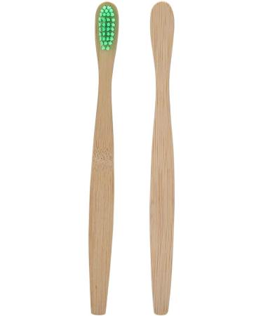 Bamboo Toothbrushes | Biodegradable Eco-Friendly Soft Brushes for Adults & Kids - Green - Buy Online on GoSupps.com