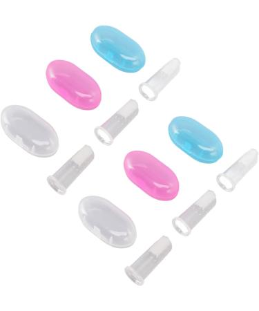 Baby Finger Toothbrush Set - 6 Gentle Silicone Infant Brushes for Early Oral Hygiene - Buy Online on GoSupps.com