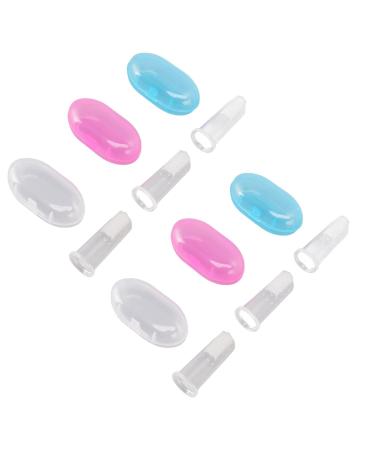 Buy Toddler Finger Toothbrush - Soft Bristles BPA-Free Safe & Colorful (White Blue Pink) - Perfect for Teeth Training - Buy Online on GoSupps.com