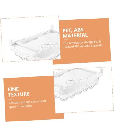 OSALADI Box Plastic Trays for Food Egg Holder for Fridge Eggs Container for Refrigerator Egg Rack re-usable - Buy Online on GoSupps.com