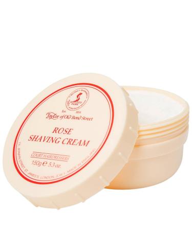 Taylor of Old Bond Street Shaving Cream Rose 150g - Premium Men's Grooming Product for Smooth Shaving - Buy Online on GoSupps.com